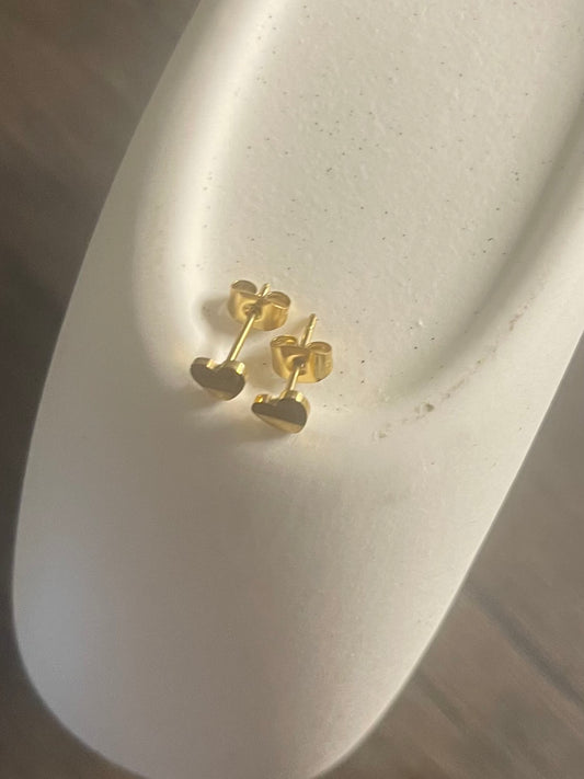 The Luxe Heart Studs