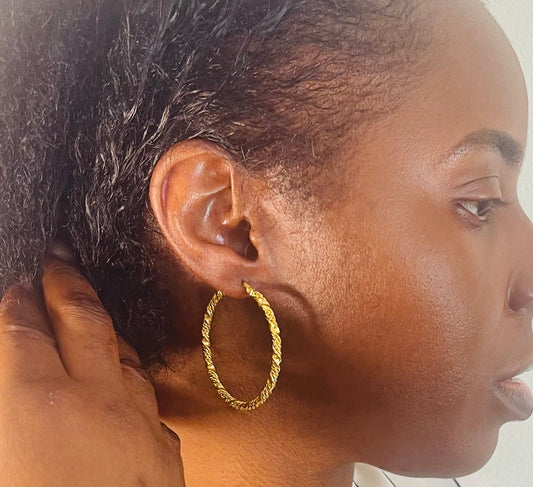 The Luxe Twist Hoops
