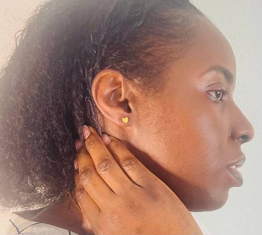 The Luxe Heart Studs